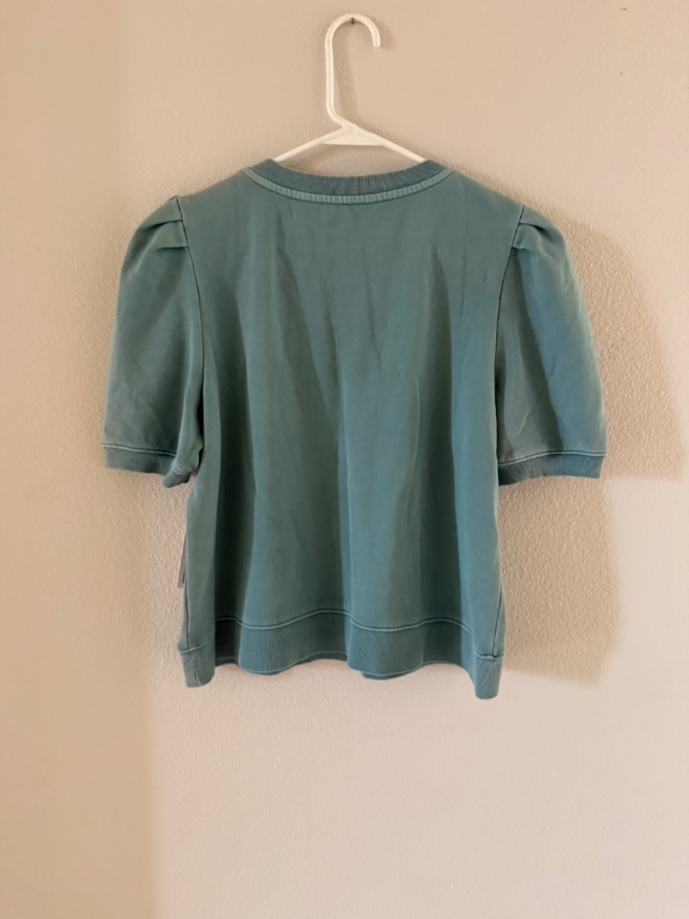 FATE Bubble sleeve top Teal M - Picture 7 of 7